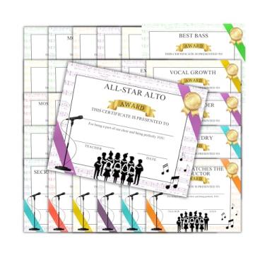 Imagem de Choir Concert Member Superlative Awards pacote com 30 unidades, 21,6 x 28 cm, misto de fim de ano, banquete, jantar, reconhecimento, cantor, show, alunos com maior probabilidade de