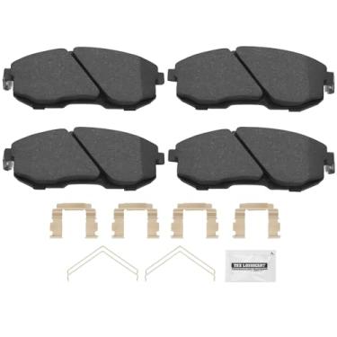 Imagem de Pastilhas de freio dianteiras de cerâmica D815A, substituição automotiva de baixo ruído, compatível com Nissan Sentra Juke Altima Versa Cube Maxima 350Z, INFINITI G35 I35 G20 I30, Suzuki SX4