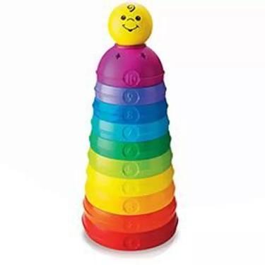 Imagem de Brinquedo para Bebês Torre de Potinhos Empilhar & Rolar W4472 - Fisher Price