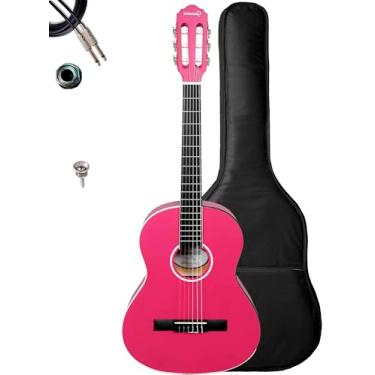 Imagem de Violão Eletroacústico Giannini N6 P/Canhoto + Acessórios (Pink Satin)