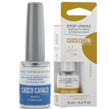 Imagem de Kit 1 Base Fortalecedora 8ml + 1 Stop Unhas 9ml Casco Cavalo - Anita