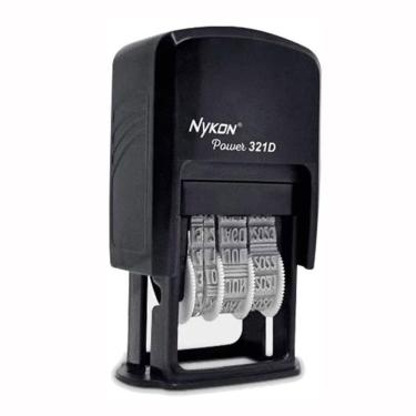 Imagem de Carimbo datador automático N312D num3.8 tinta Preta - Nykon