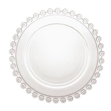 Imagem de Sousplat Wolff Daisy de Cristal Incolor 32cm