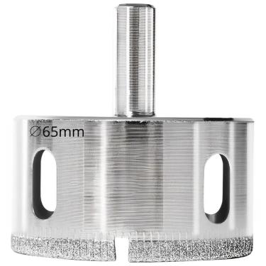 Imagem de Serra Copo Diamantada Refrigerada 65Mm Porcelanato Vidro