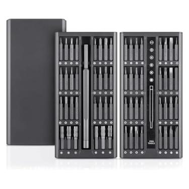 Imagem de BYYINGSUS Conjunto de chaves de fenda de precisão 63 em 1 kit de ferramentas manuais de reparo doméstico profissional (63 em 1)