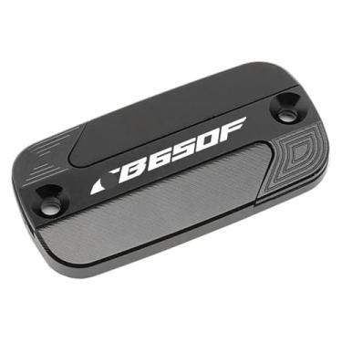Imagem de Acessórios de motocicleta Tampa de óleo do cilindro de freio dianteiro compatível com CB650F CB 650F CB650 F 2014-2018 (preto)