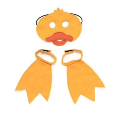 Imagem de Kit Fantasia Pato Dani Lessa - Máscara E Patas