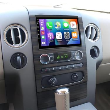 Imagem de PHEZEN Tela sensível ao toque de 17,8 cm para carro estéreo Lincoln Mark LT 2006 2007 2008, Android 13 Double Din com Carplay e Android Auto In-Dash Navigation BT Mirror Link WiFi Backup Camera 2+32G