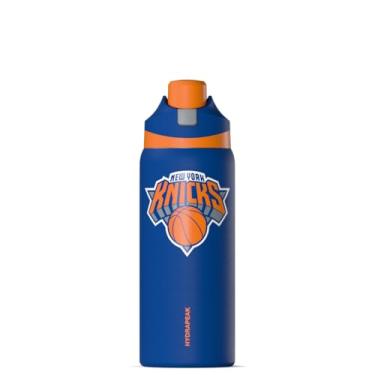 Imagem de Hydrapeak Garrafa de água New York Knicks 947 ml oficialmente licenciada pela NBA com tampa Chug, água isolada de aço inoxidável