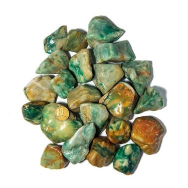 Imagem de 01 Jadeita Verde Rolado Pedra Natural G 30 a 45mm Tipo B - CristaisdeC