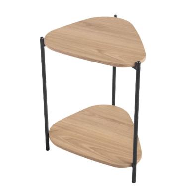 Imagem de Mesa Lateral Organica Pe Metal Preto Hanover 28016 Artesano