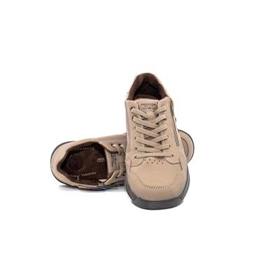 Imagem de Sapatênis Masculino De Couro Com Zíper Pegada 111801 (Areia/Conhaque, BR, Adulto, Numérico, 37)