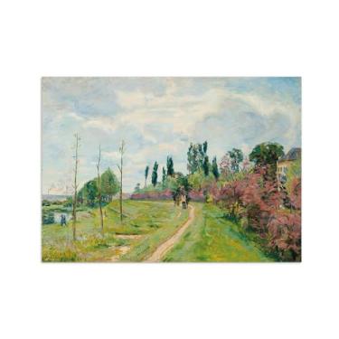 Imagem de Armand Guillaumin Famoso Arte de Parede Pôster-Impressões em Tela para sala de estar-Reprodução pinturas(Paisagem Île-de-France 2) 50x70cm Sem Moldura