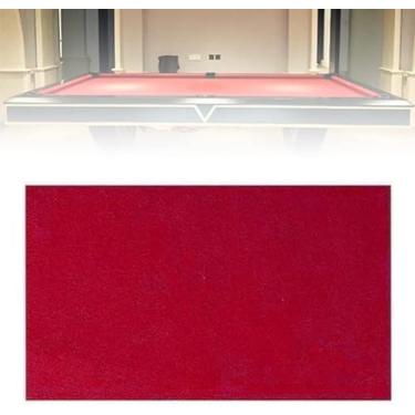 Imagem de Feltro De Mesa De Bilhar, Pano De Bilhar Com 7 Pés/8 Pés/9 Pés/11 Pés, Feltro De Toalha De Mesa De Sinuca, Toalha De Mesa De Jogo Esportivo Interno, 4 Cores Para Escolha, Red, 11ft