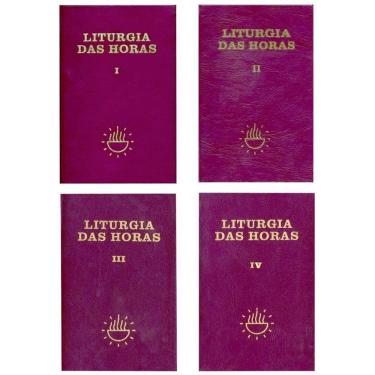Imagem de Livro Liturgia Das Horas 4 Volumes Encadernado