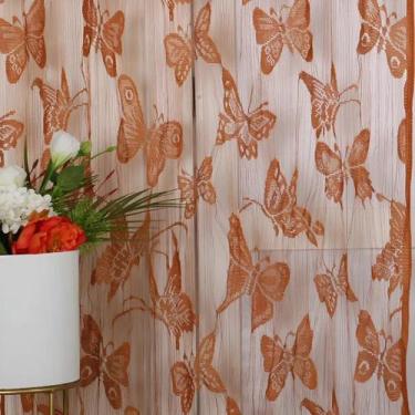 Imagem de Cortina De Corda Borboleta Luxo Drapeada Cintilante - Modinha Fashion,