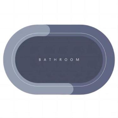 Imagem de Tapete Oval para Banheiro Box Mágico Ultra Absorvente - Multti Casa