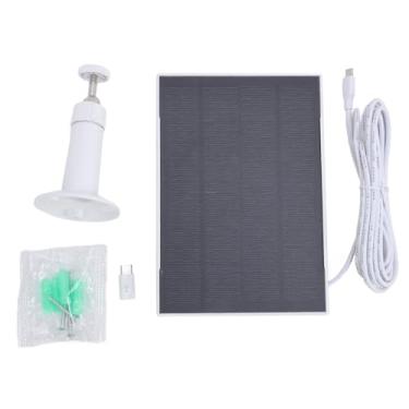 Imagem de Yosoo Health Gear Painel Solar de 8 W para Câmera Anelar, Painel Solar Atualizado para Alimentador de Pássaros Tipo C Carregador Compatível Com Câmera Recarregável Alimentada por Bateria Externa