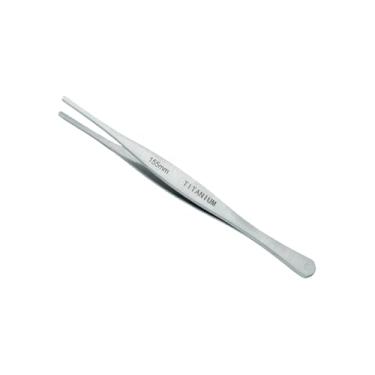 Imagem de SFREYA Pinça de ponta plana de titânio, ferramentas não magnéticas de ressonância magnética, leve, alta resistência, anticorrosão, durável, forjada a gota, grau industrial, T1122 (155 mm)