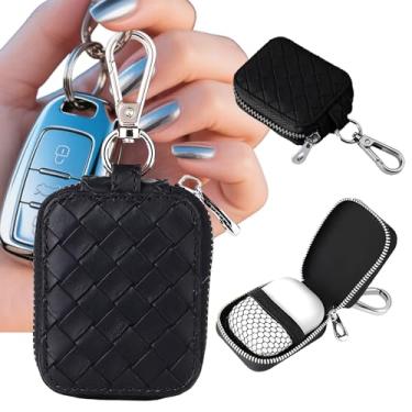 Imagem de CCSmall Capa de fone de ouvido para AirPods Pro 2/1/4/3, linda bolsa de armazenamento feminina xadrez pequena com mosquetão, organizador de viagem portátil para fones de ouvido sem fio, fones de