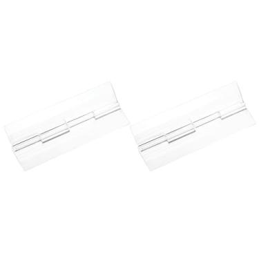 Imagem de 2 peças de dobradiças de acrílico, dobradiça dobrável de acrílico transparente dobradiça para caixa de artesanato (100 x 42 mm/3,9 x 1,7 polegadas)