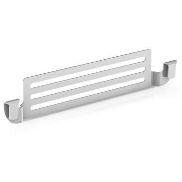 Imagem de 1 suporte de espátula para chapa Blackstone, suporte de espátula de aço inoxidável com clipe na borda prata para churrasco, suporte para espátula compatível com Camp Chef Royal Gourmet e outras