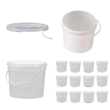 Imagem de Balde Para Cervejeiros 1.8L Branco 12 Pçs