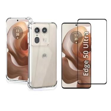 Imagem de Kit Capa Anti Impacto + Película Vidro 3D 9D Protetora P/Motorola Modelos Todos (Moto Edge 50 Ultra)