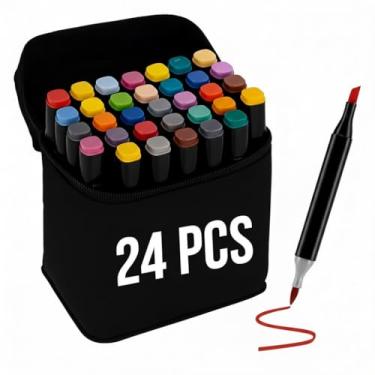 Imagem de Kit Canetinhas Touch Profissionais Dual Tip (Pontas Duplas) (24)