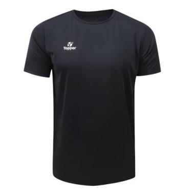 Imagem de Camisa Treino Academia Topper Classic New, Preto, p