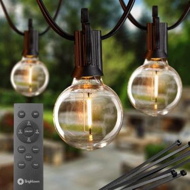 Imagem de String Lights Brightown G40 LED 33m 52 lâmpadas remotas à prova d'água