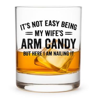 Imagem de Presentes para marido – Copo de uísque engraçado para homens – Presente legal de aniversário para pai, avô ou irmão – Ideia única de Natal ou Dia dos Pais, presentes para amantes de bourbon e uísque