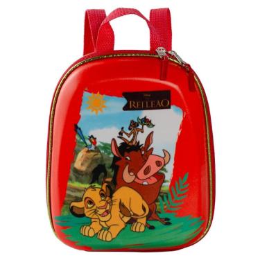 Imagem de Mochila Escolar Infantil 3d Rigida Bolsa Original Rei Leao-Unissex