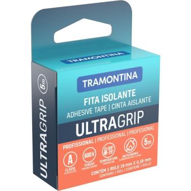 Imagem de Fita Isolante Classe A 0,18X19 Mm Tramontina Preta 5 M