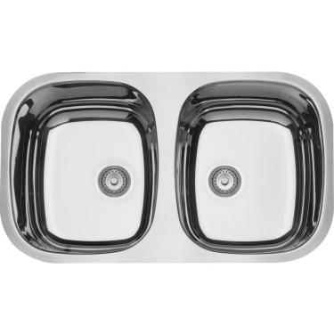 Imagem de Cuba de Embutir Tramontina em Aço Inox Alto Brilho 72x40 Cm