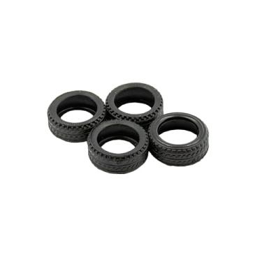 Imagem de URIMPAVIDO 4PCS Model Boat Simulation Anti-Collision Tire Wheel Decoration 14MM Tire Wheel for RC Boat DIY Model Ship Decoration Parts (14MM Diameter)