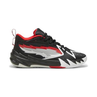 Imagem de PUMA Tênis masculino Scoot Zeros O.D.D. City com cadarço casual - preto, Vermelho/preto/branco., 40