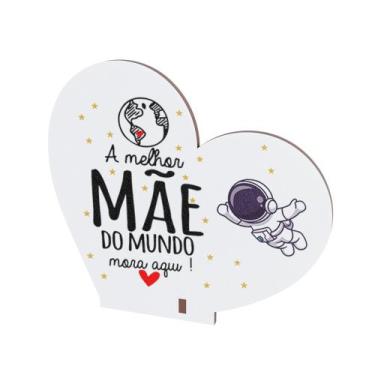 Imagem de Kit 15 Lembranças Dia Das Mães Mdf Coração Frase - DK Decor, Coração d