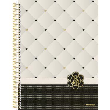 Imagem de Caderno Universitário Animativa, 10 máterias, 160 folhas, Capa Dura - Hot Stamping, Rebecca Bonbon C