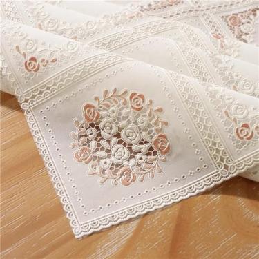 Imagem de Toalha de mesa floral de vinil para mesas de jantar, toalha de mesa retangular rústica de fazenda, elegante, vintage, flor 3D, toalha de mesa à prova d'água, para decoração de festa na cozinha, estilo