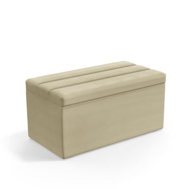 Imagem de Calçadeira Baú Ursa Para Cama de Solteiro 90cm no Tecido Courino - Agilidade e Elegância Aradecor