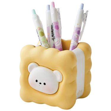 Imagem de Porta-canetas Porta-lápis de resina em forma de biscoito de desenho animado