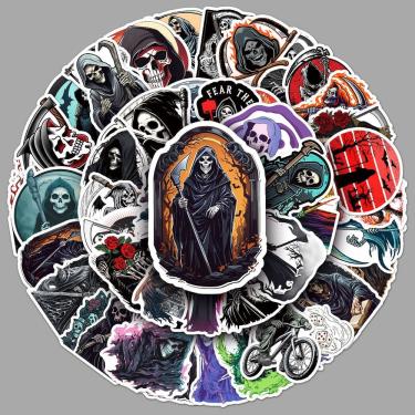 Imagem de Pacote de adesivos Grim Reaper Gothic Horror, decalque de vinil x50