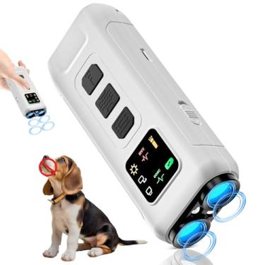 Imagem de Myiwb Dispositivo de treinamento ultrassônico para dissuasão de latidos e antilatido, 3 modos para impedir latidos de cães, ferramenta portátil, segura, recarregável, compacta e portátil, adequada