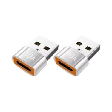 Imagem de Adaptador USB-C Para USB Fêmea 10A De Carregamento Rápido OTG Para Mac