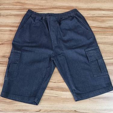 Imagem de Bermuda Masculina Jeans Elástico Plus Size Lottus