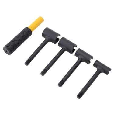 Imagem de SUNGOOYUE Conjunto de Chave de Ajuste de Slot para Dobradiças de Porta Versáteis, Resistente para Fácil Manutenção de Portas, Profissionais e Entusiastas de Artesanato (Amarelo)