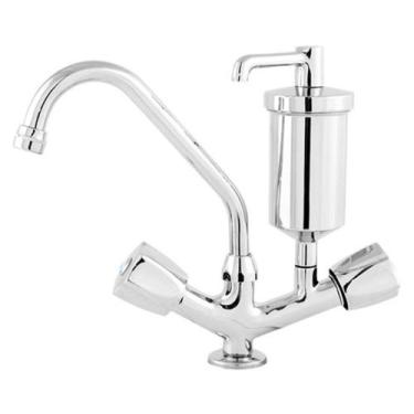 Imagem de Torneira De Mesa Bica Móvel Metal - 1/4 De Volta - Bruno Acabamentos