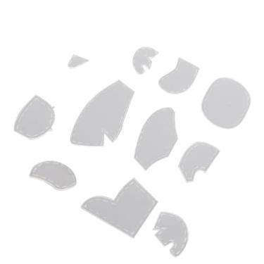 Imagem de Acouto Conjunto de Régua de Modelo de Elefante de 11 Unidades - Conjunto de Corte de Modelo de Quilting Costura de Padrões de Elefante Fofos - Projetos de Artesanato Ideais e Aprimoramento de Suas Habilidades de Costura 10 Polegadas