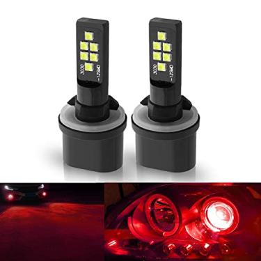 Imagem de SOCAL-LED 2x 880 893 899 Lâmpada de neblina LED Avançada 3030 SMD Lâmpada DRL colorida brilhante para uso diurno, Vermelho
